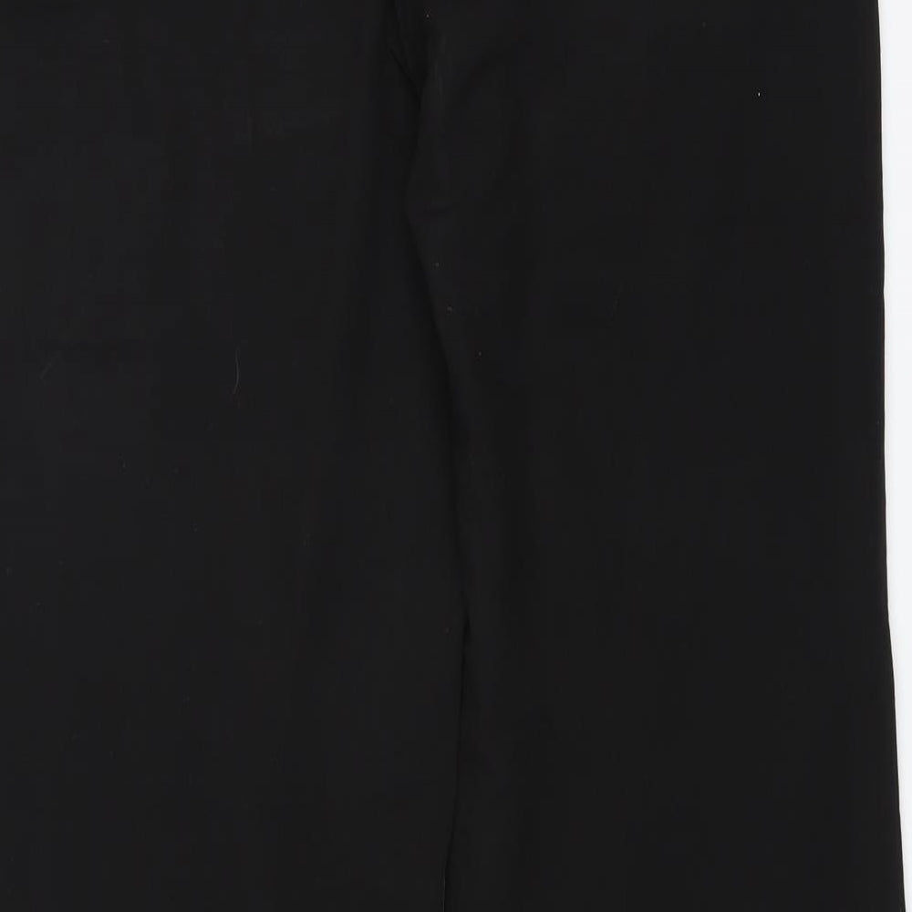NEXT Womens Black   Trousers  Size 14 L32 in - LONG LEG WIDE LEG