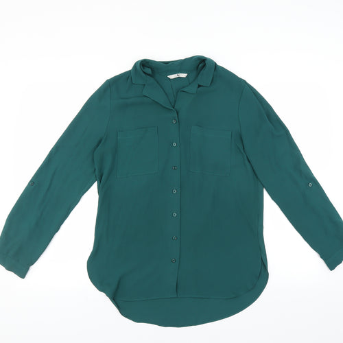 Sainsburys Womens Green   Basic Blouse Size 8