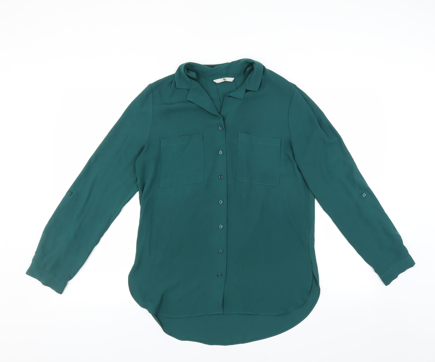 Sainsburys Womens Green   Basic Blouse Size 8