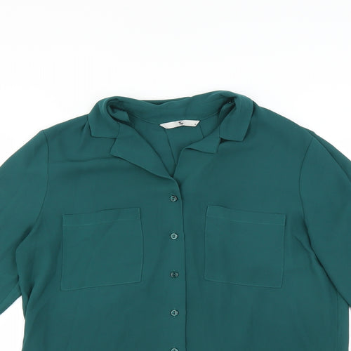 Sainsburys Womens Green   Basic Blouse Size 8
