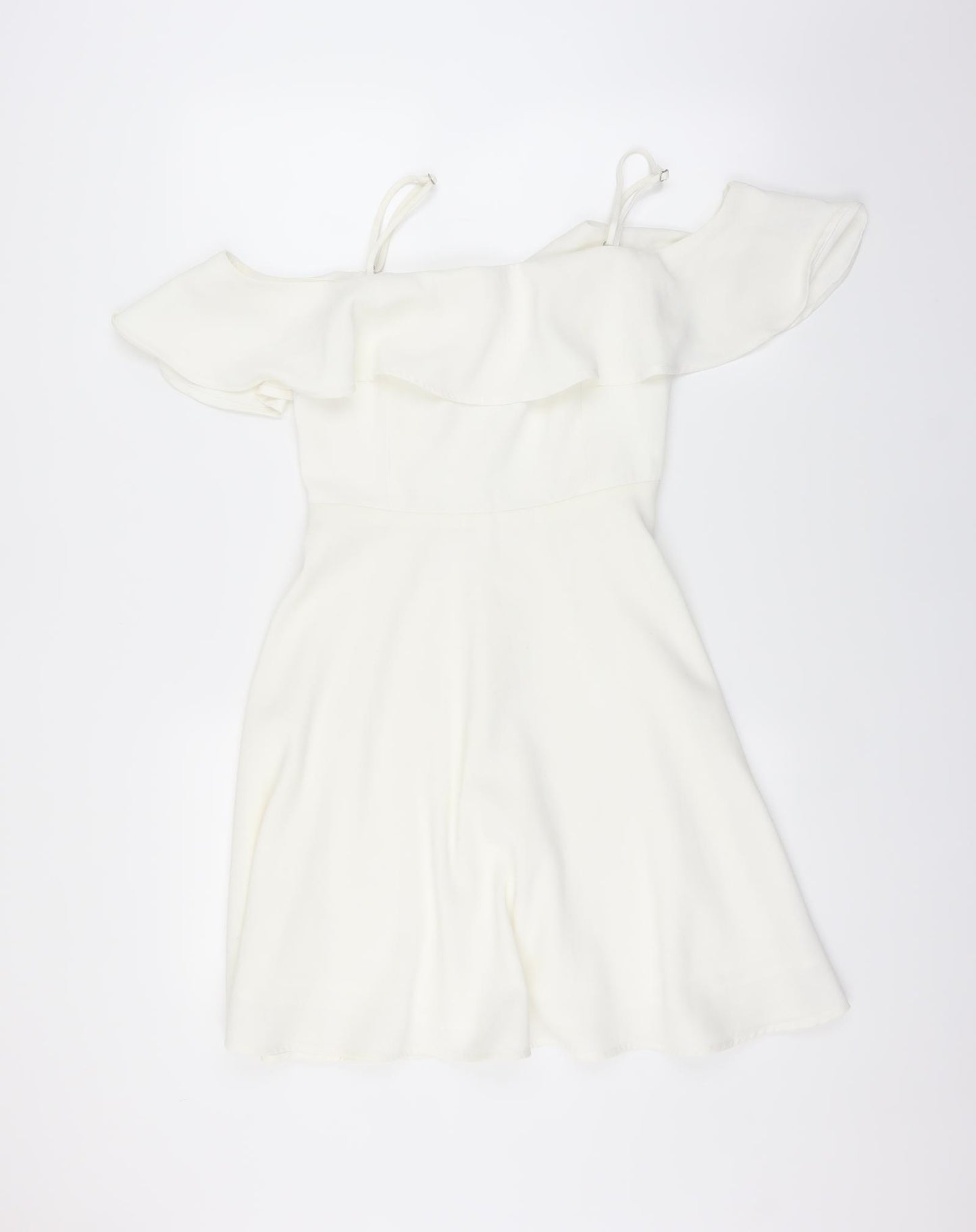 Preworn Womens White   Fit & Flare