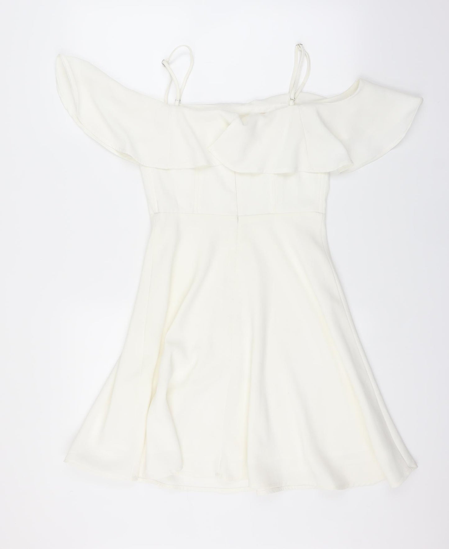 Preworn Womens White   Fit & Flare