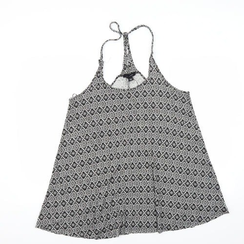 Primark Womens Black Floral  Trapeze & Swing  Size L