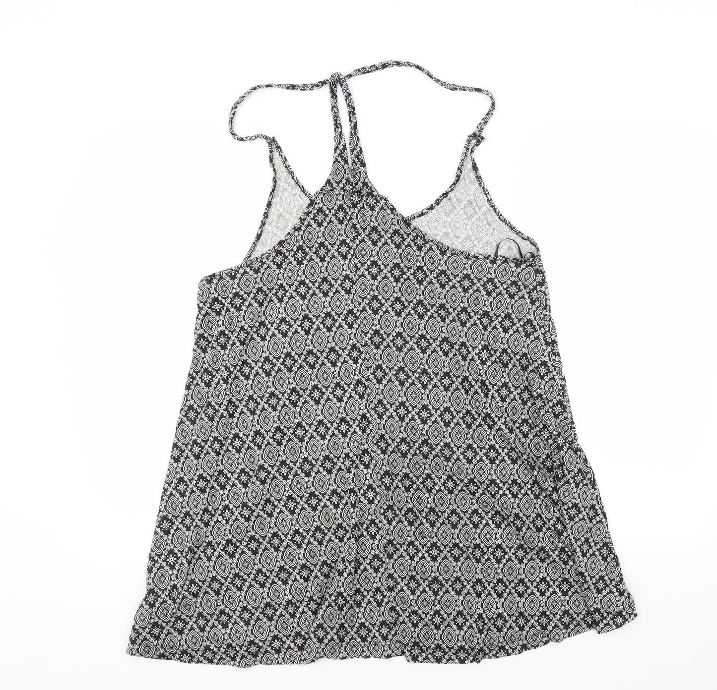 Primark Womens Black Floral  Trapeze & Swing  Size L