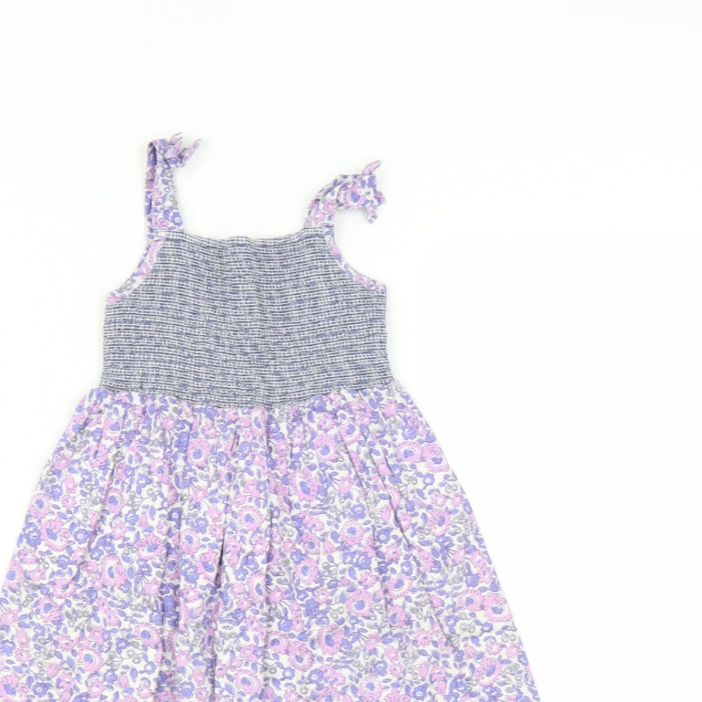 Autograph Girls Purple Floral  Fit & Flare  Size 3-4 Years