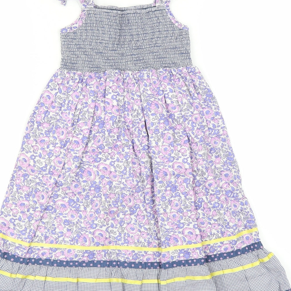 Autograph Girls Purple Floral  Fit & Flare  Size 3-4 Years