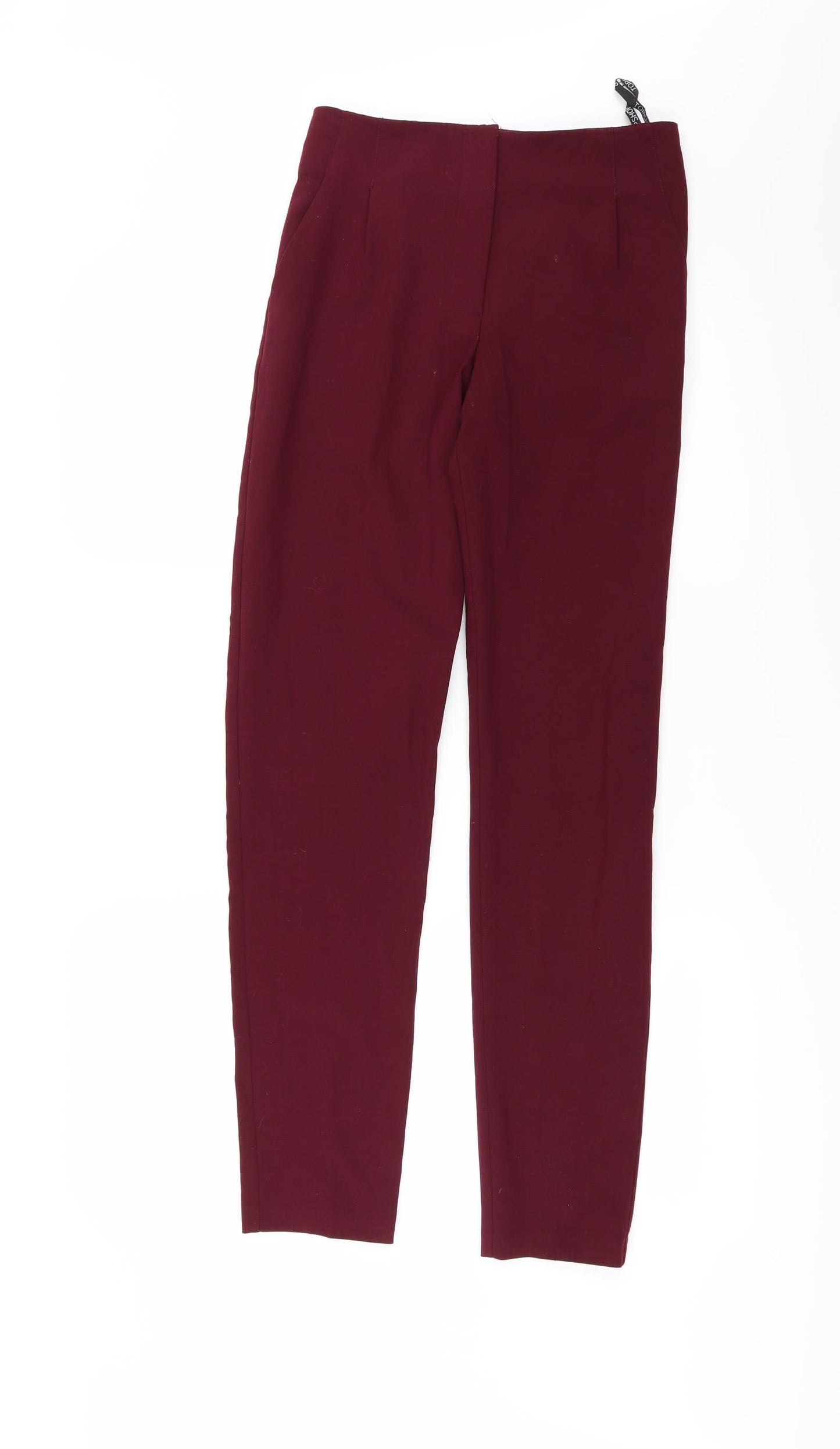 Topshop Womens Red   Trousers  Size 6 L30 in