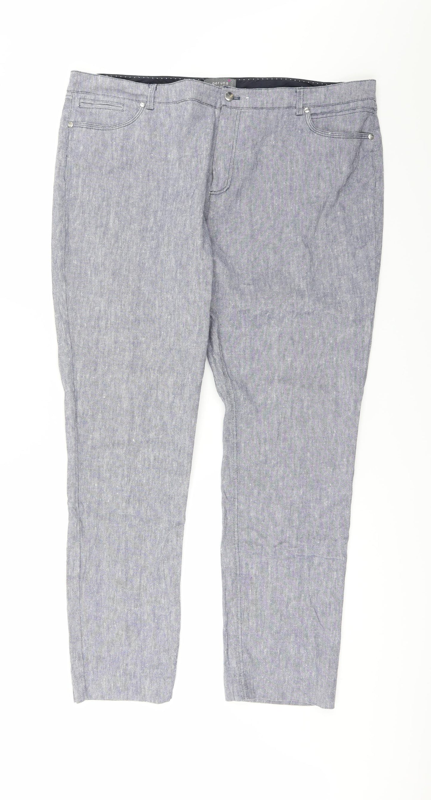 Per Una Womens Blue   Trousers  Size 20 L29 in