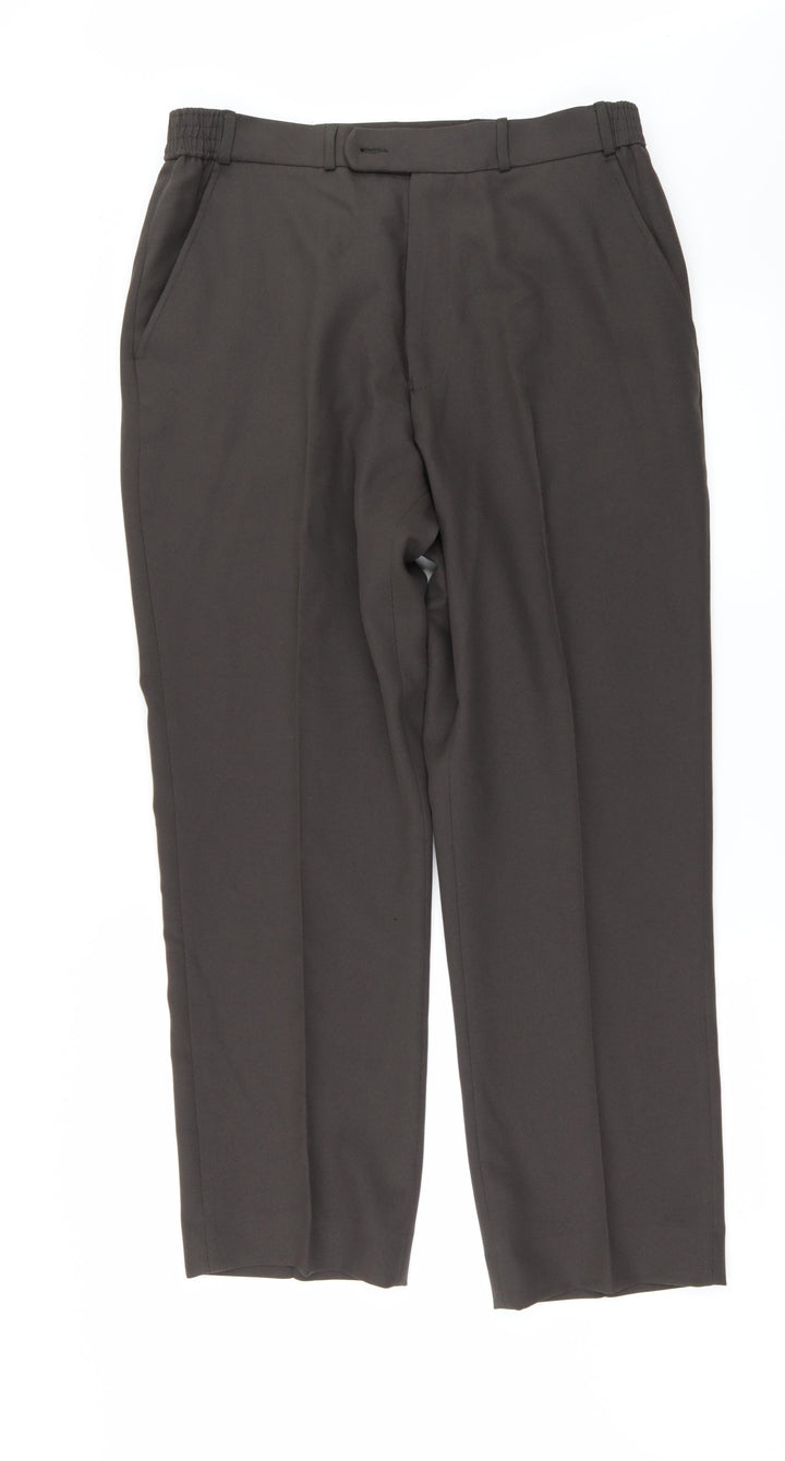 PREMIER MAN Mens Brown Trousers Size 34 in