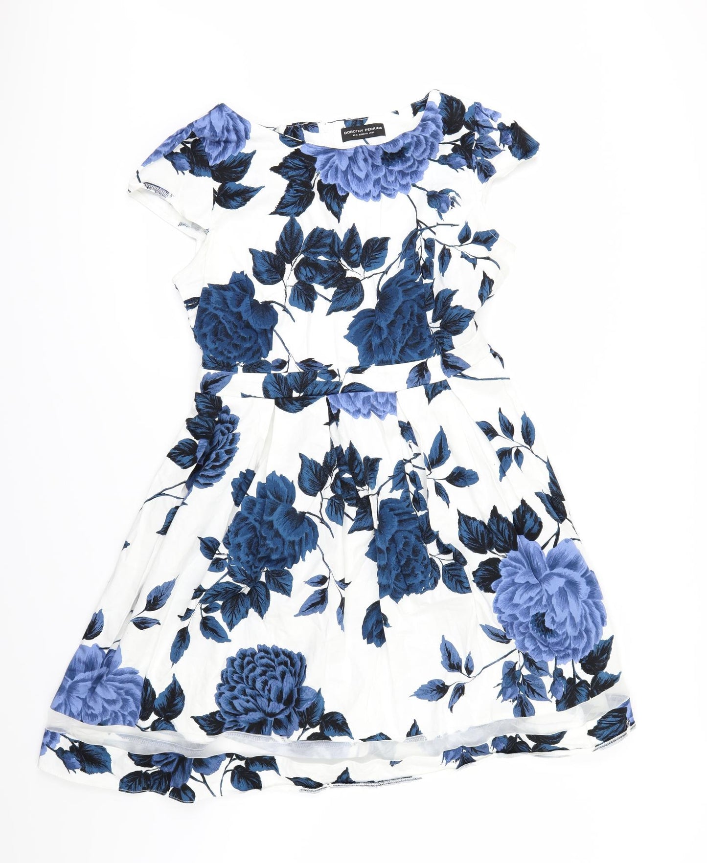 Dorothy Perkins Womens White Floral  Fit & Flare  Size 20
