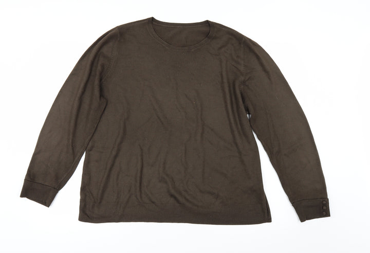 BHS Womens Brown Pullover Jumper Size 18