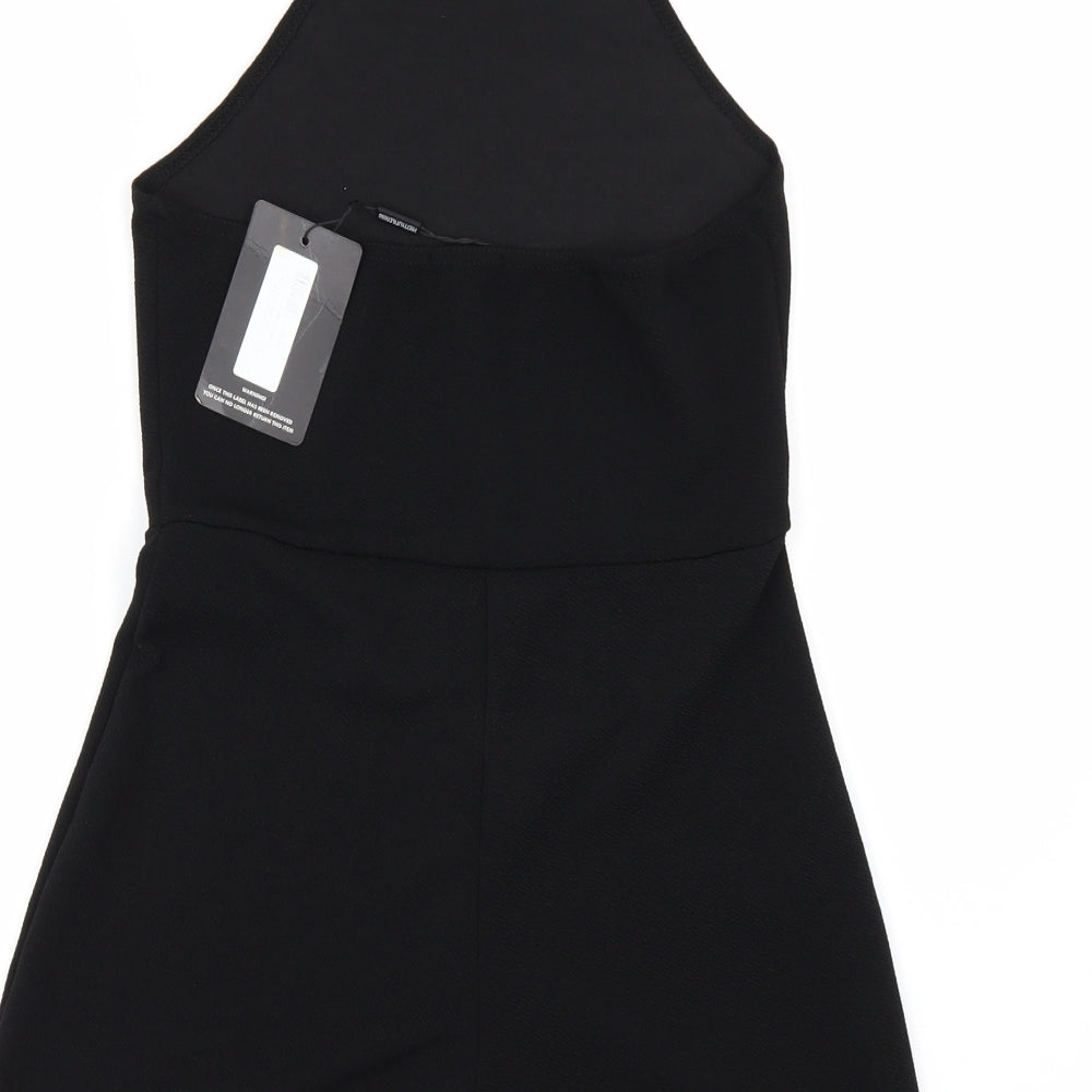 Boohoo Womens Black   Playsuit One-Piece Size 10