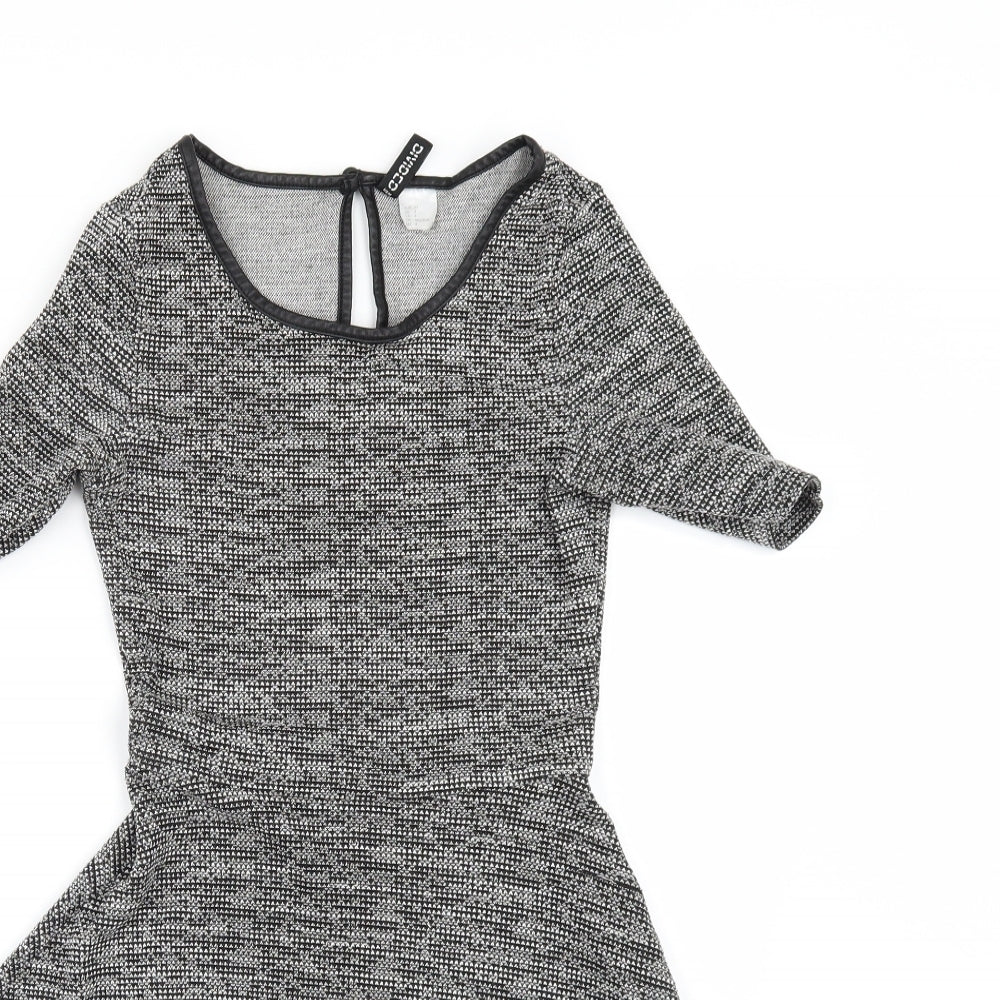 Divided by H&M Womens Grey   Skater Dress  Size 8