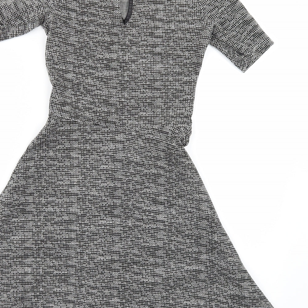 Divided by H&M Womens Grey   Skater Dress  Size 8