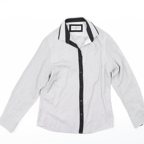 Spital Fields Mens Grey    Button-Up Size 16