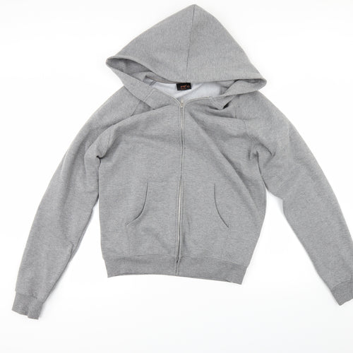 POP Mens Grey   Full Zip Hoodie Size L