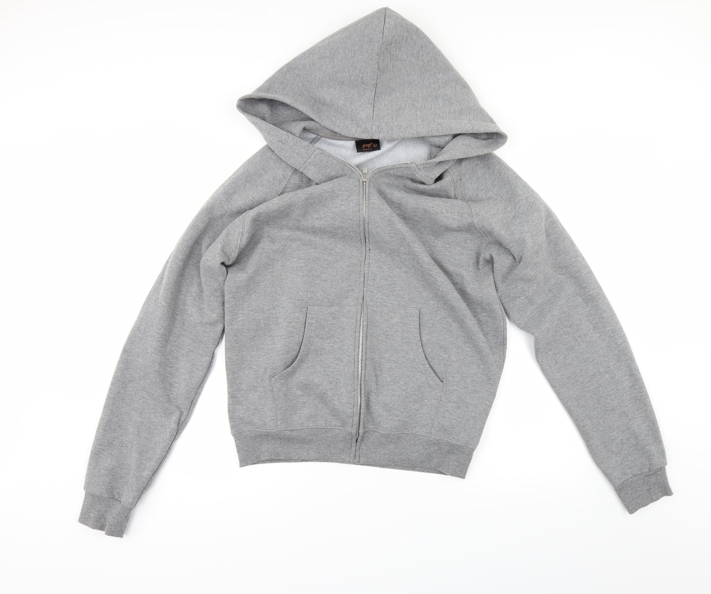 POP Mens Grey   Full Zip Hoodie Size L