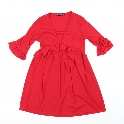Nasty Gal Womens Red   A-Line  Size 6