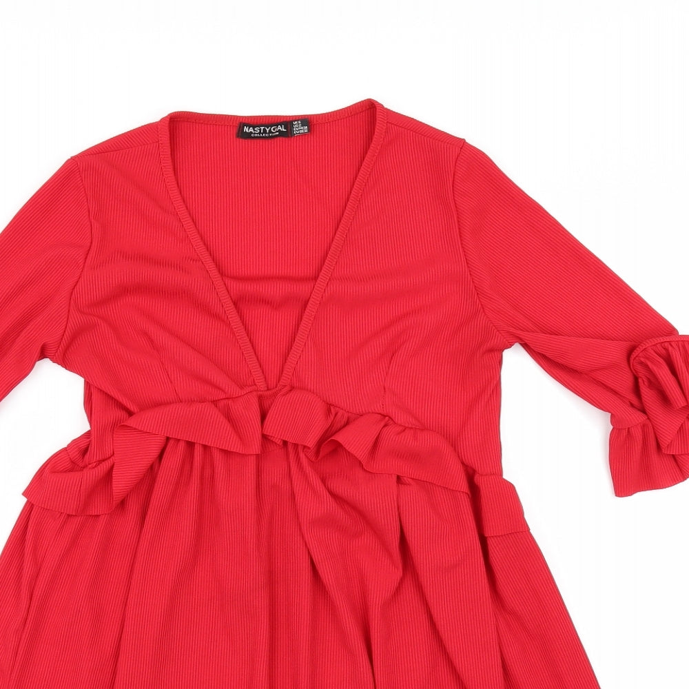 Nasty Gal Womens Red   A-Line  Size 6