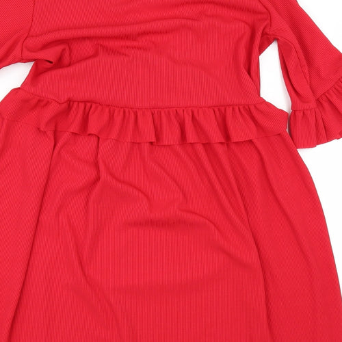 Nasty Gal Womens Red   A-Line  Size 6