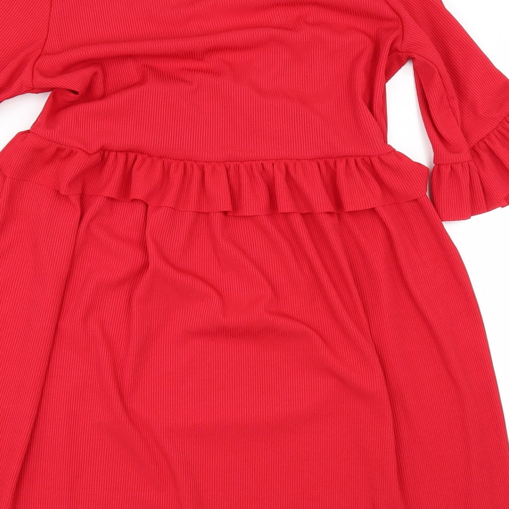 Nasty Gal Womens Red   A-Line  Size 6