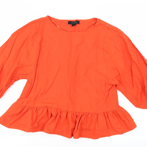 Primark Womens Orange   Tunic Blouse Size 8