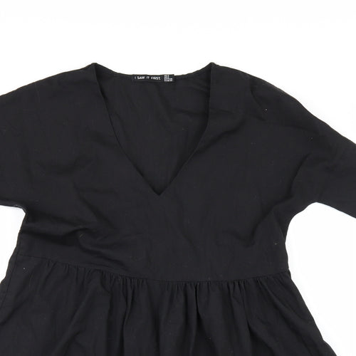 I SAW IT FIRST Womens Black   Tunic Blouse Size 6