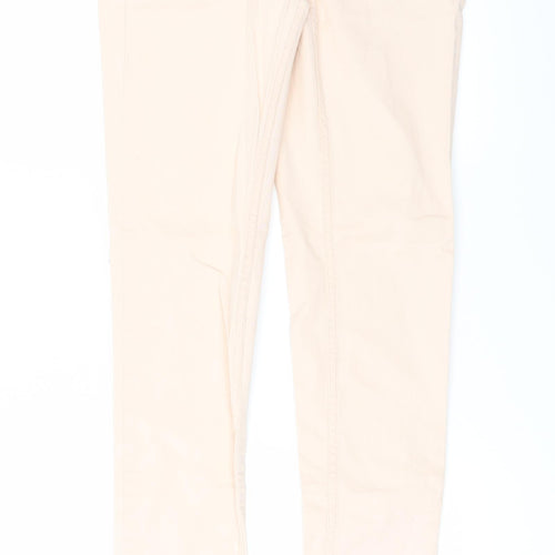 H&M Womens Orange  Denim Skinny Jeans Size 4 L28 in