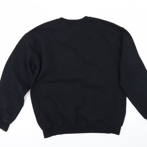 Gildan Mens Black   Pullover Hoodie Size M