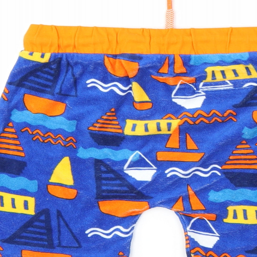 TU Boys Black Geometric  Bermuda Shorts Size 3-4 Years