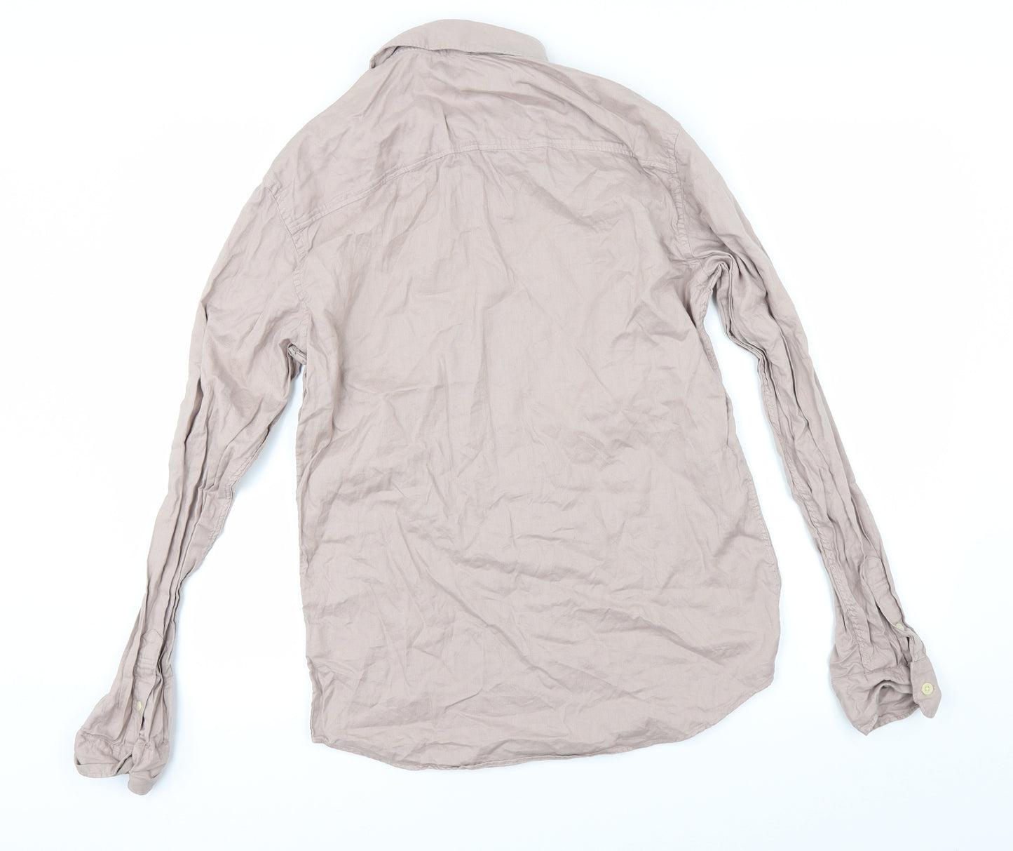 ALL SAINTS Mens Pink    Button-Up Size S