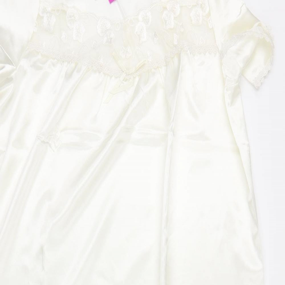 Miliarosa Womens Ivory Solid  Top Gown Size 24