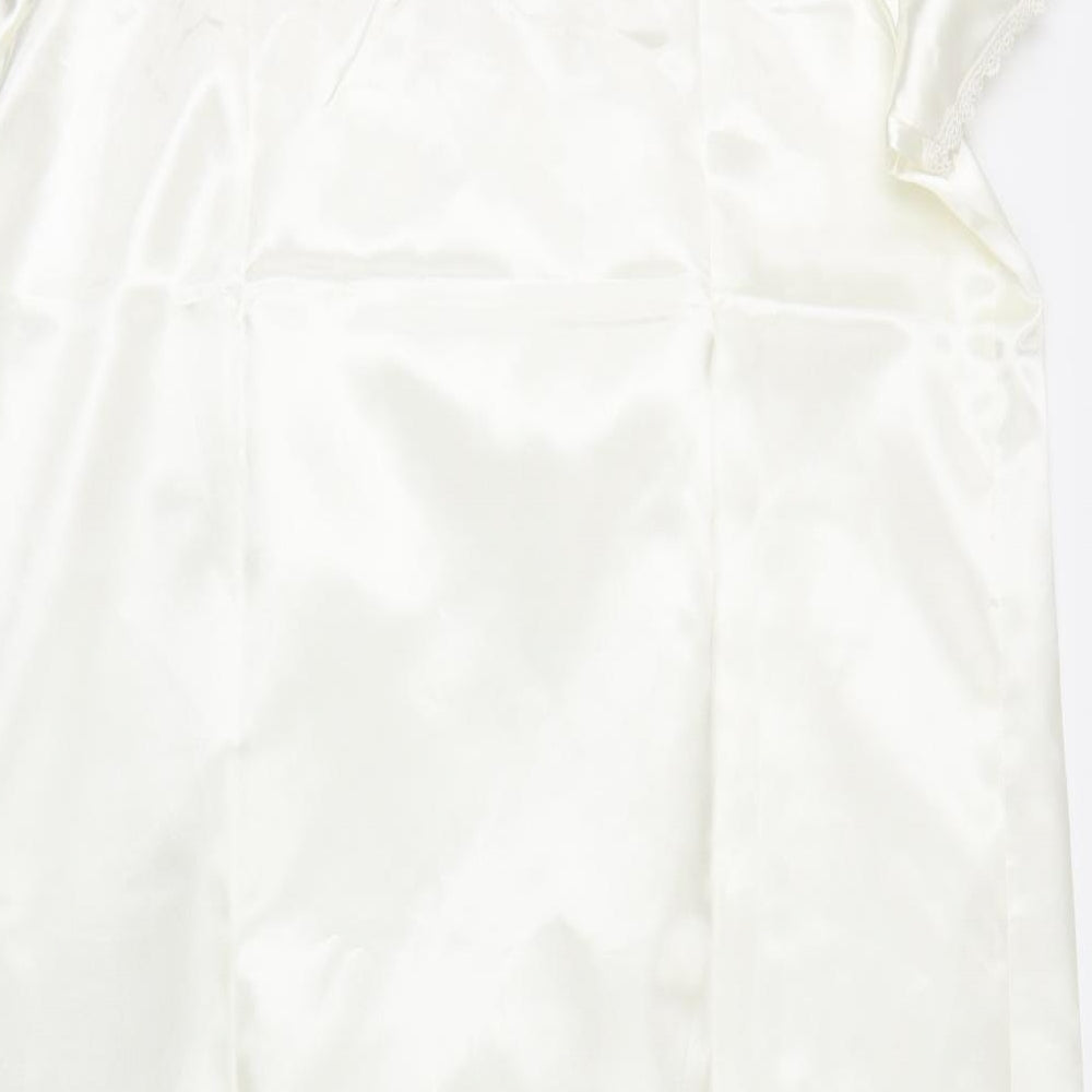 Miliarosa Womens Ivory Solid  Top Gown Size 24