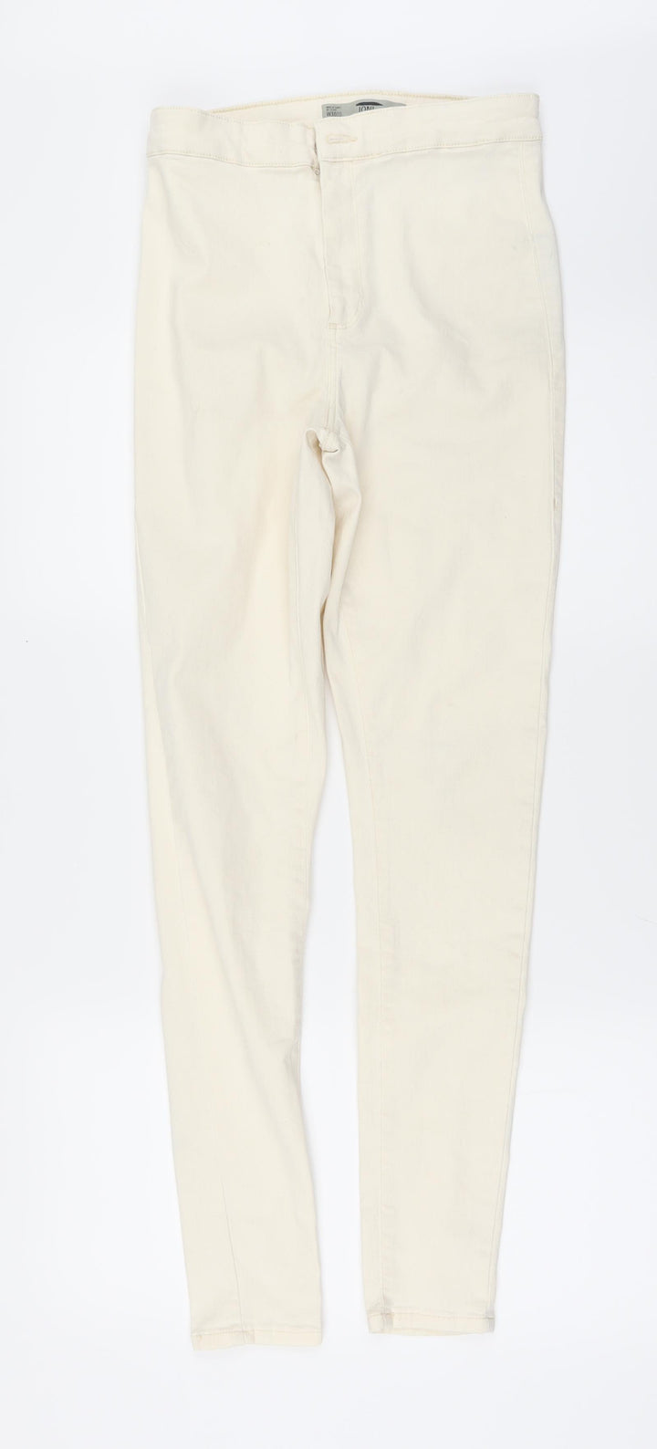 Preworn Womens Ivory Denim Skinny Jeans Size 30 in L32 in