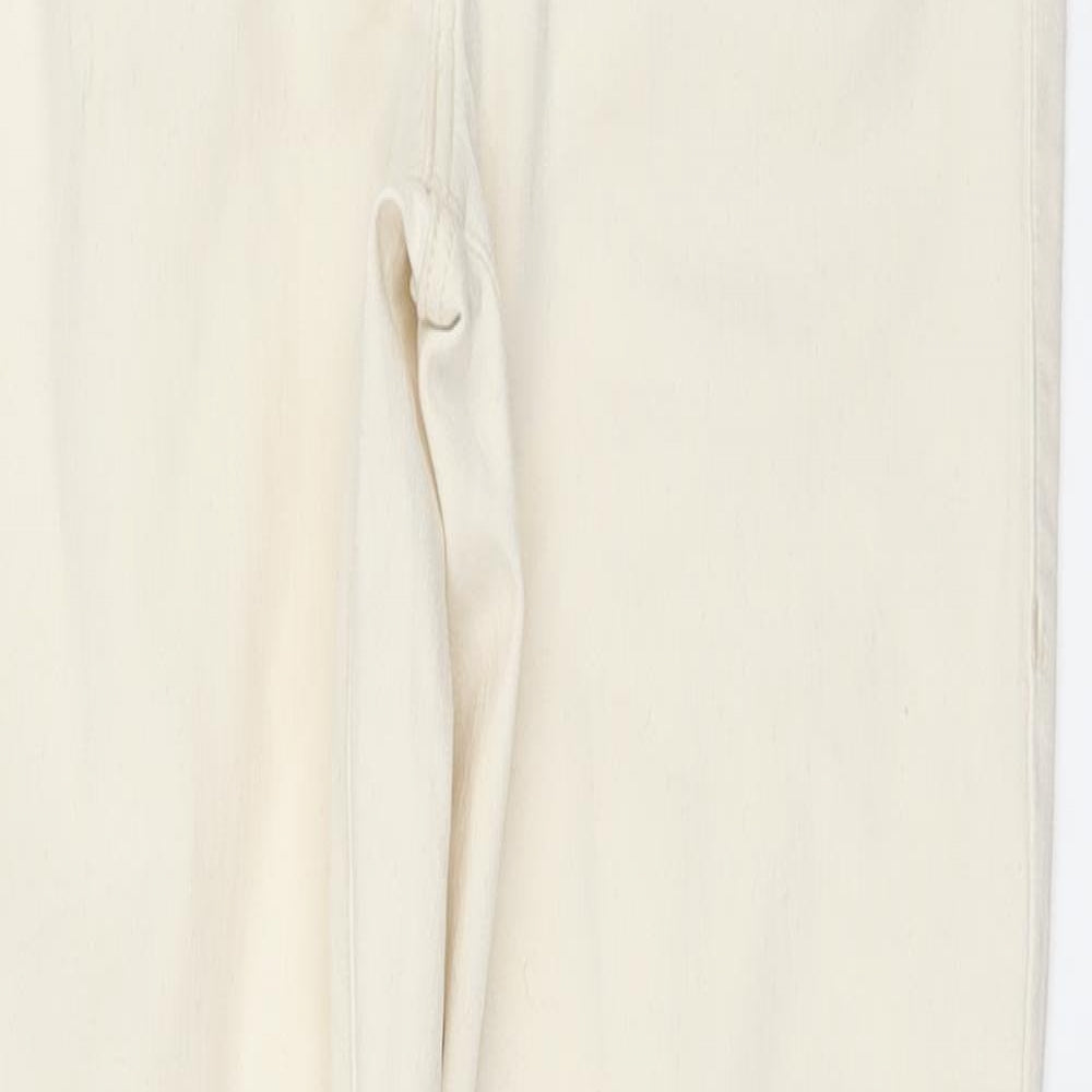 Preworn Womens Ivory  Denim Skinny Jeans Size 30 in L32 in