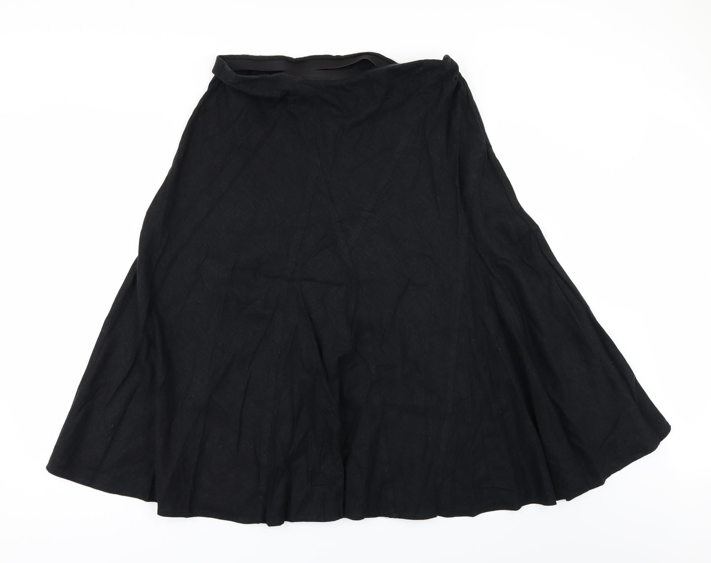Marks and Spencer Womens Black   A-Line Skirt Size 18
