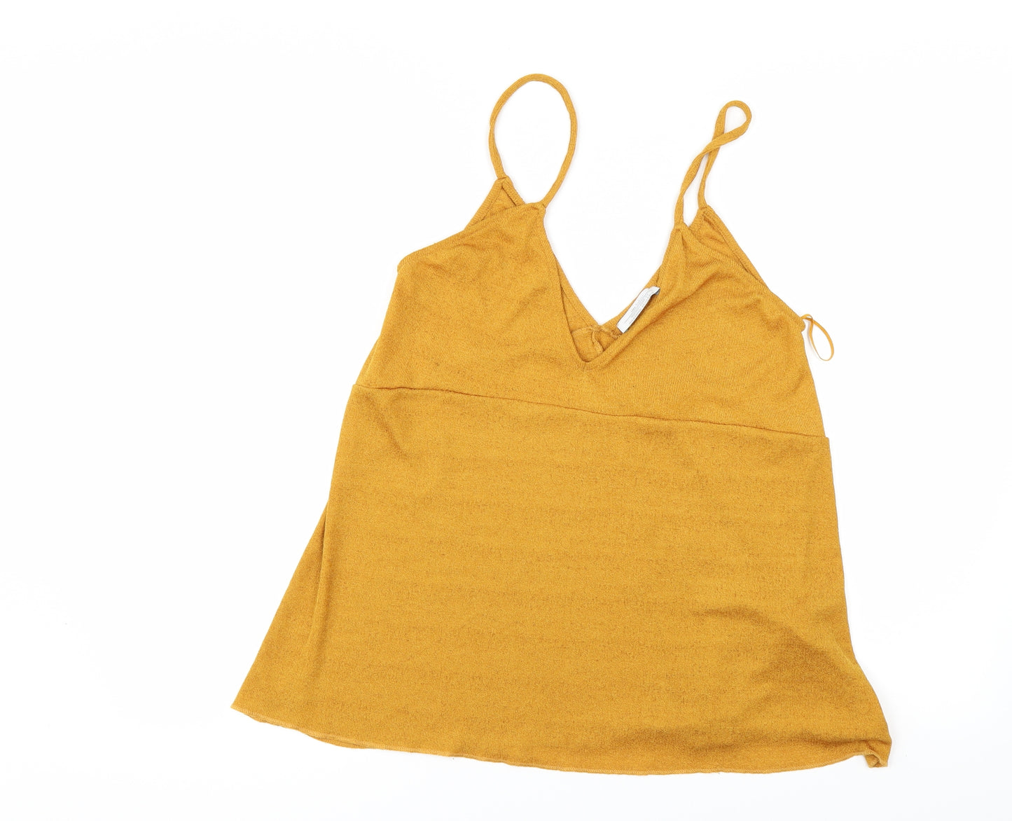 Zara Womens Yellow   Camisole T-Shirt Size M