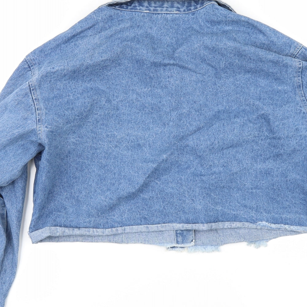 Native Youth Womens Blue  Denim Jacket  Size XS