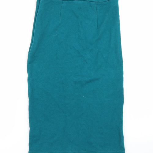 Topshop Womens Green   Straight & Pencil Skirt Size 8