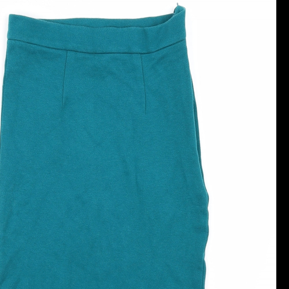 Topshop Womens Green   Straight & Pencil Skirt Size 8