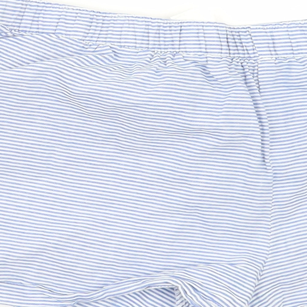 F&F Womens Blue Striped  Top Pyjama Pants Size 14