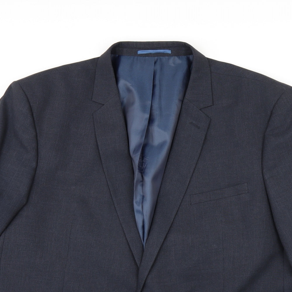 F&F Mens Blue   Jacket Suit Jacket Size 50