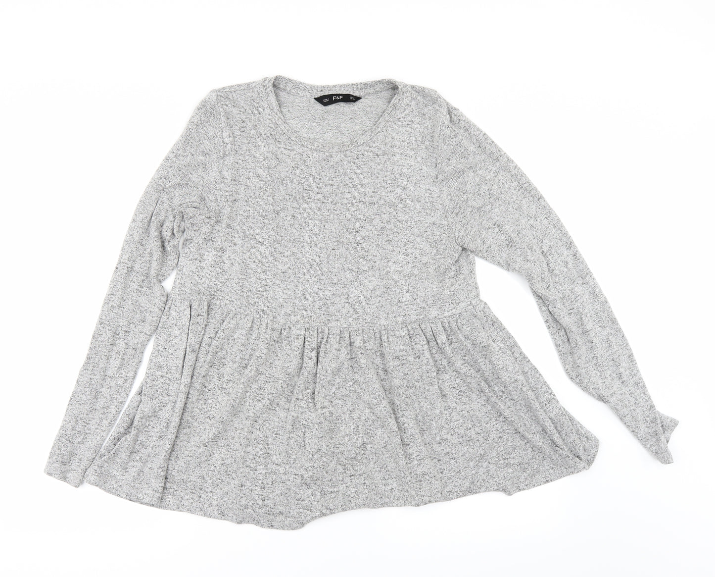 F&F Womens Grey   Pullover Jumper Size 8