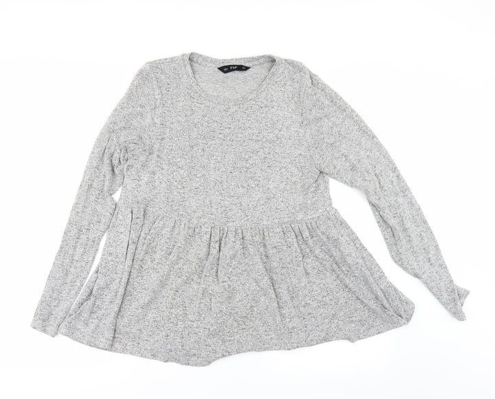 F&F Womens Grey   Pullover Jumper Size 8