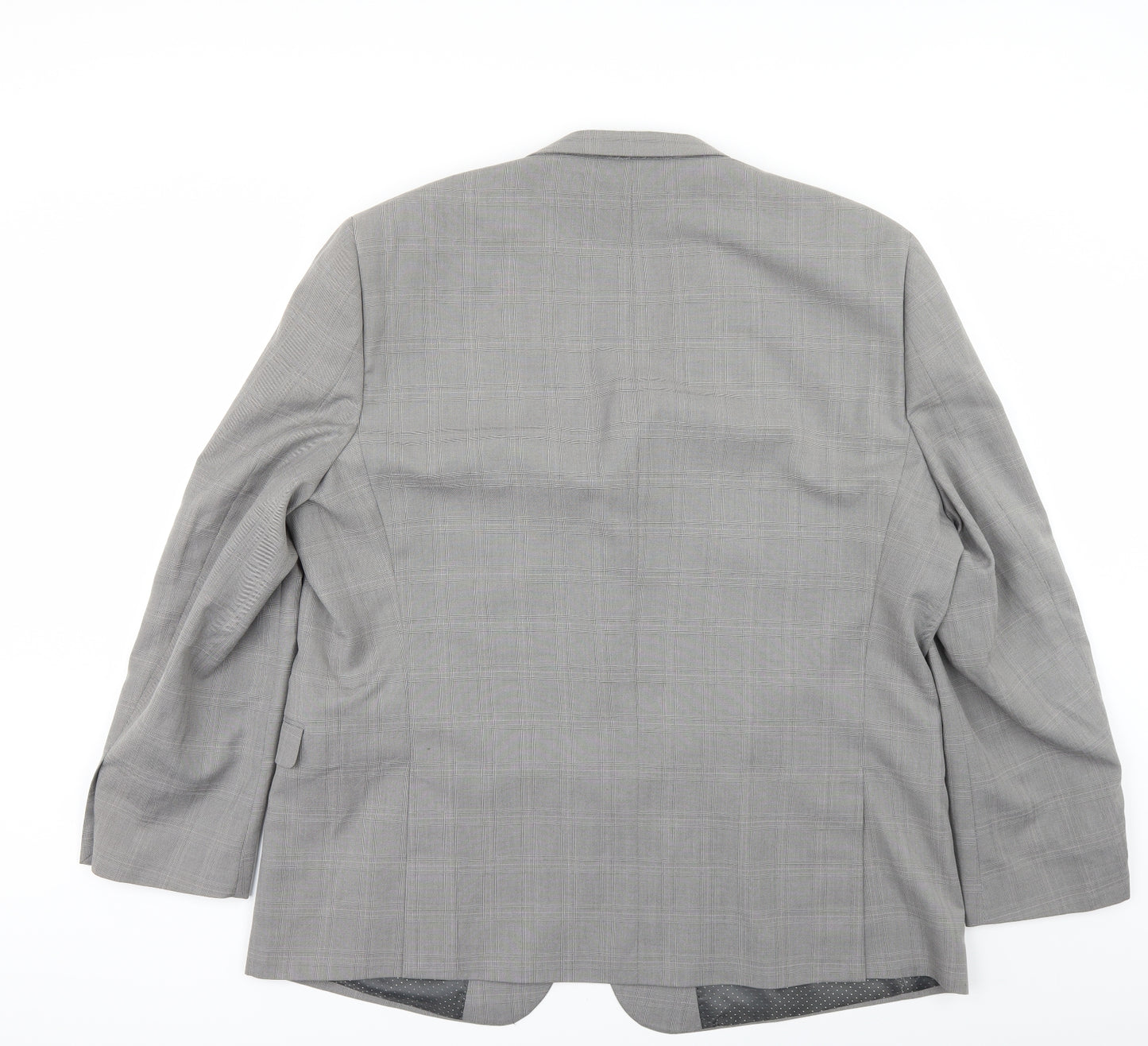 F&F Mens Grey Check  Jacket Suit Size 50