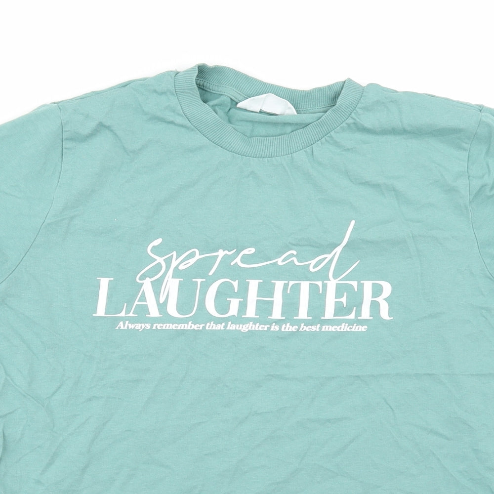 Primark Womens Green   Basic T-Shirt Size S