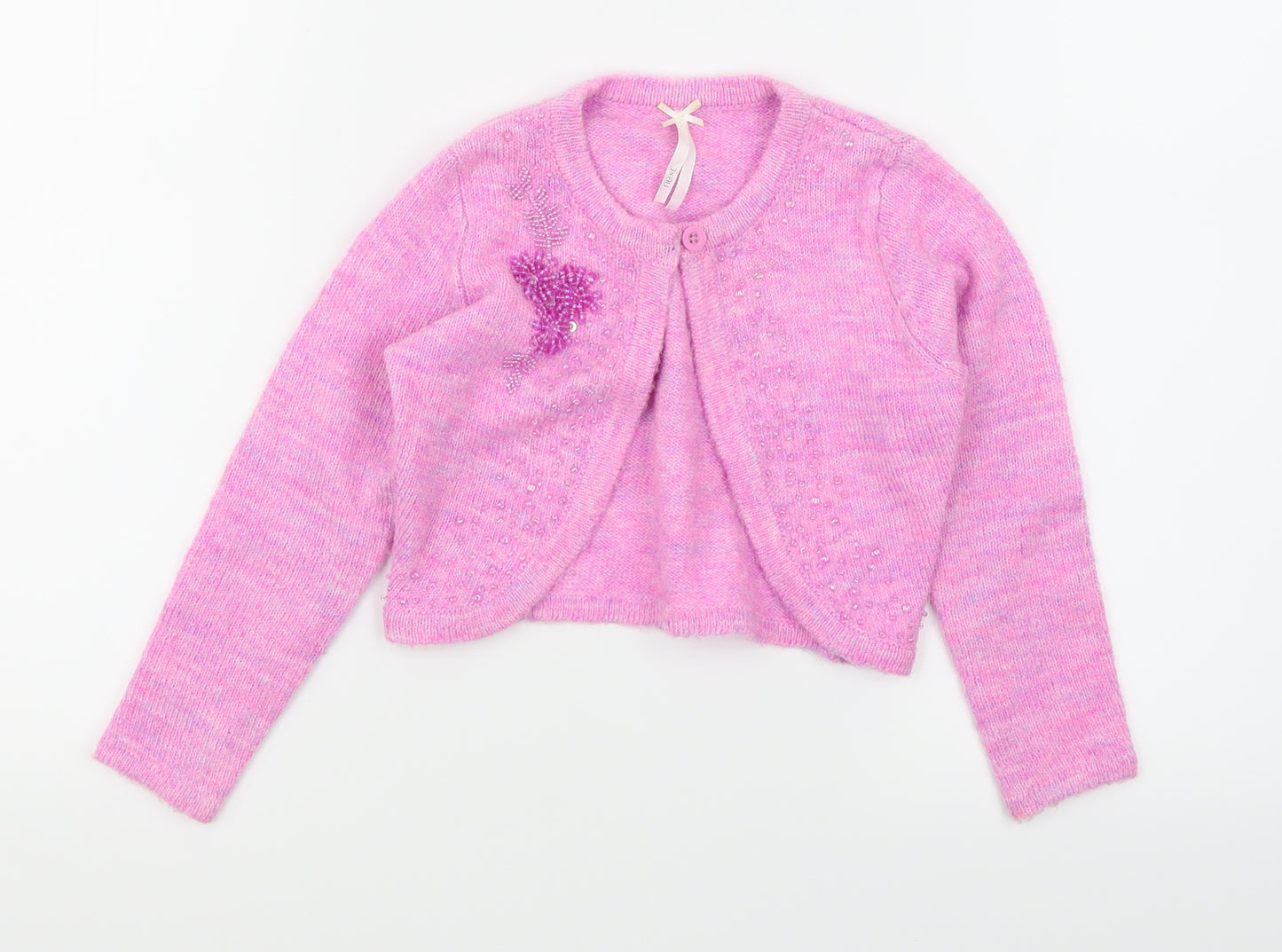 NEXT Girls Pink   Cardigan Jumper Size 4 Years