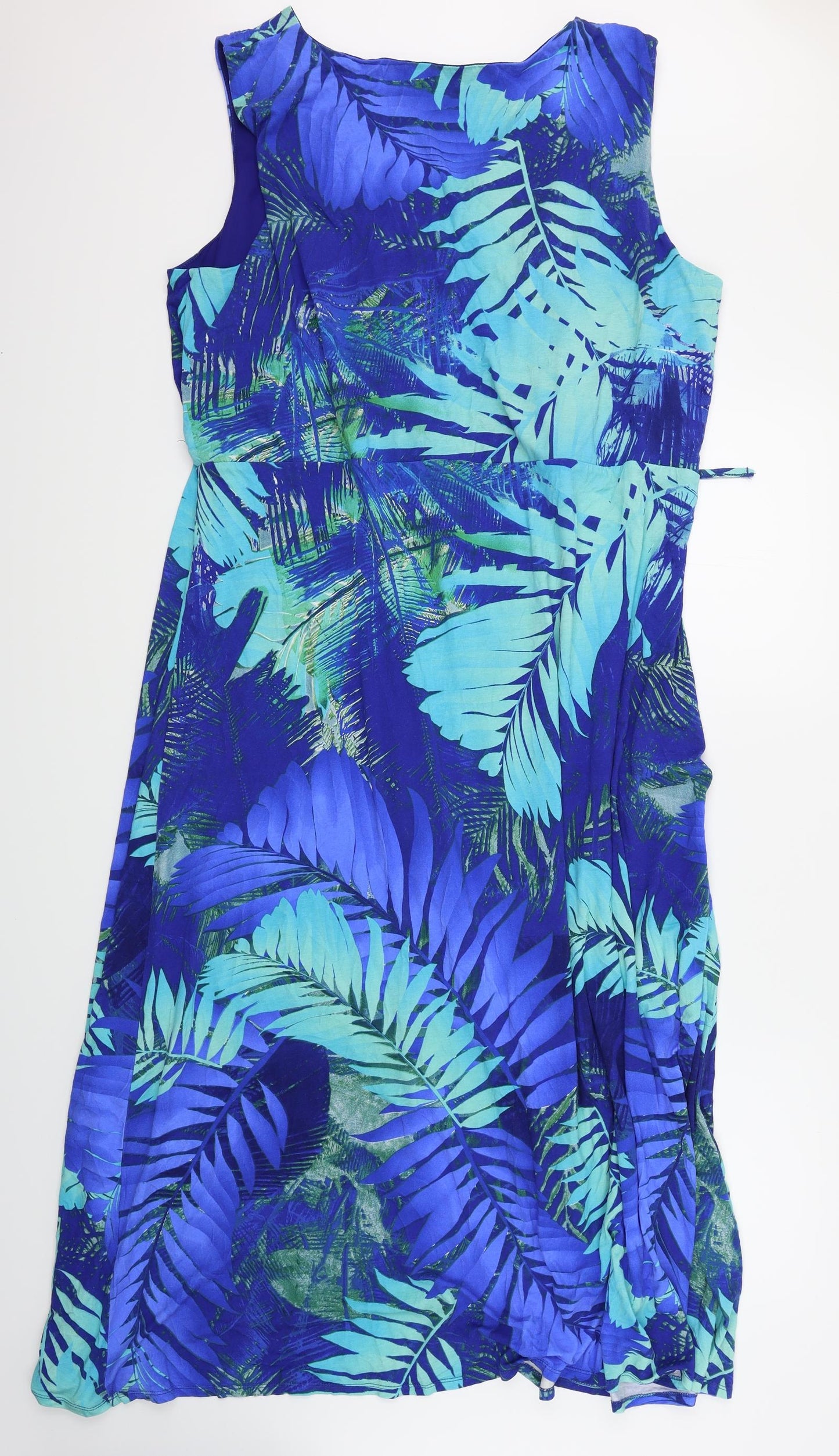 BM Womens Blue Floral  Maxi  Size 24