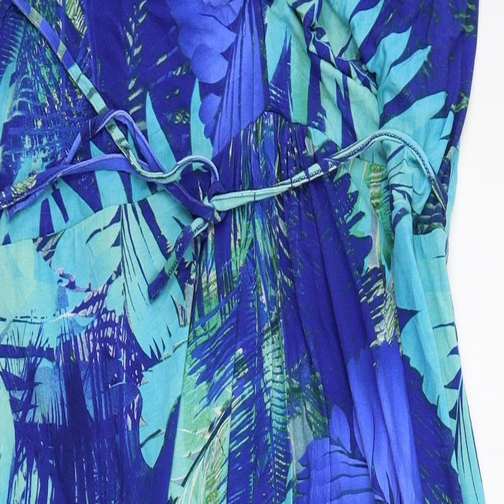 BM Womens Blue Floral  Maxi  Size 24