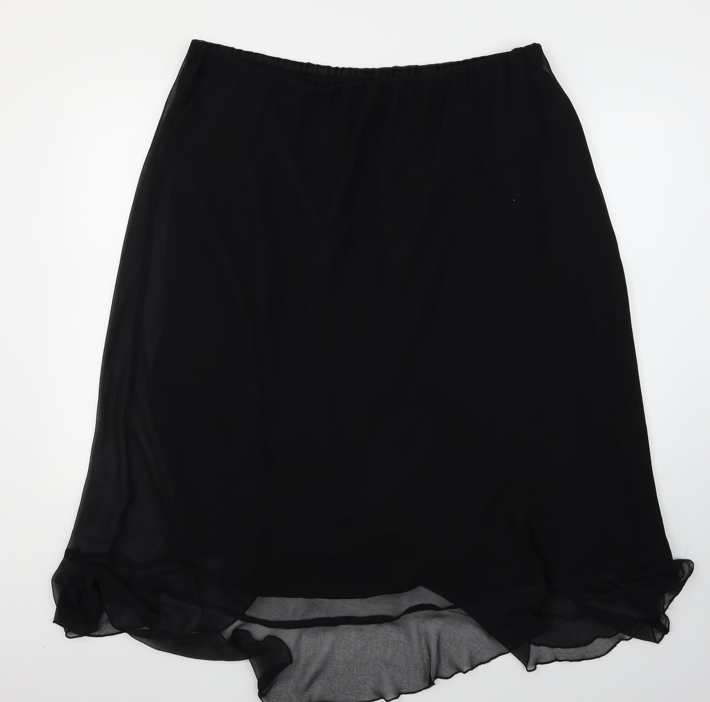 Joanna Hope Womens Black   Flare Skirt Size 26